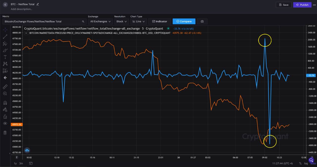 Bitcoin Netflow