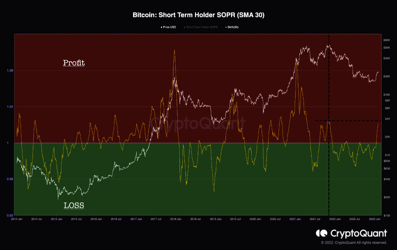 Signs of the start of the STH profit | CryptoQuant
