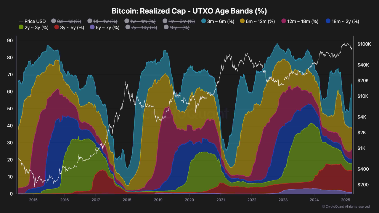 Bitcoin Holders Stay Resilient: Rising 3-6 Month UTXOs Signal Accumulation  Amid Market Correction...