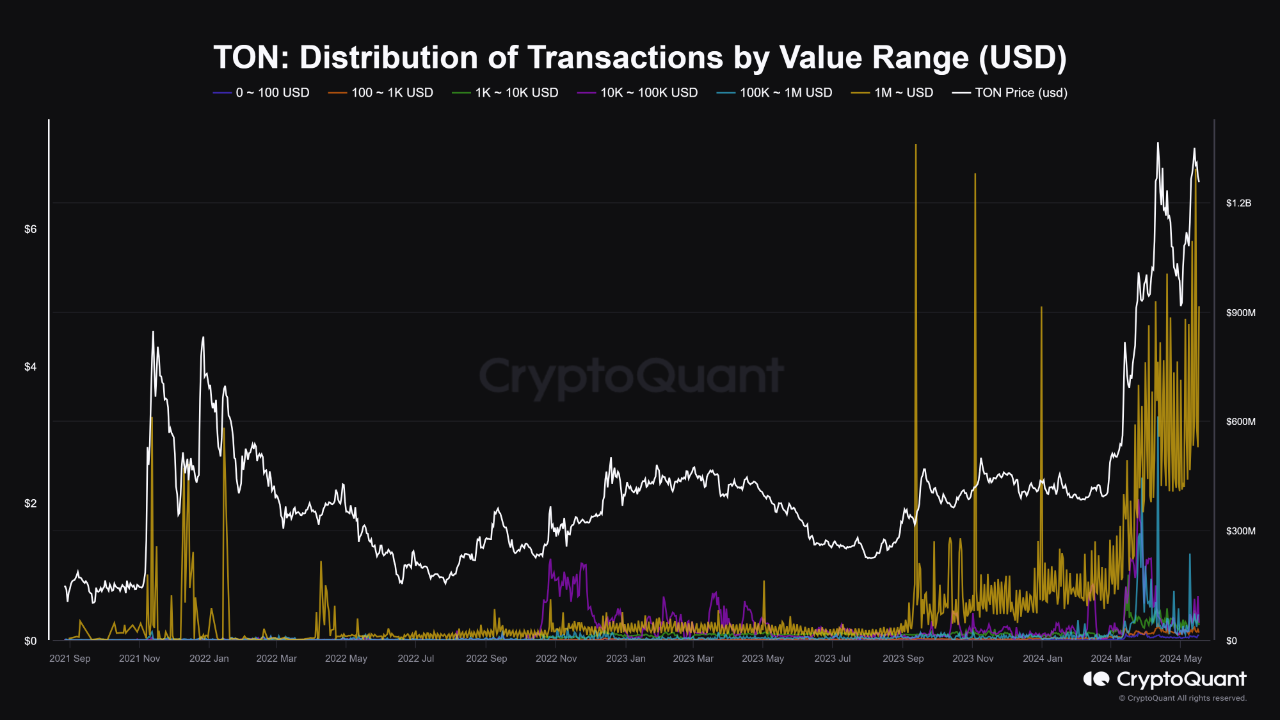 Massive TON (Toncoin) Movement: Whales Dominate the Blockchain | CryptoQuant