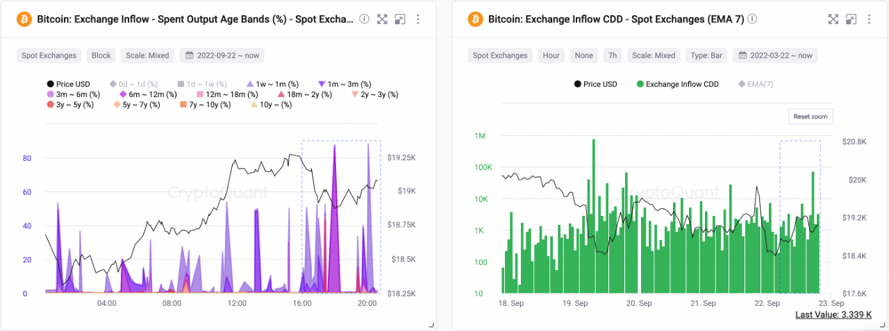 Bitcoin Exchange Inflow CDD