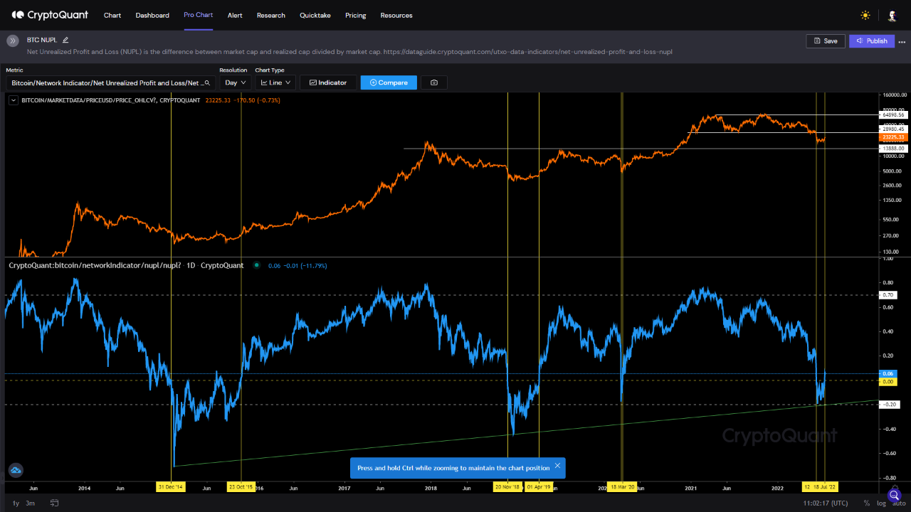 Bitcoin NUPL