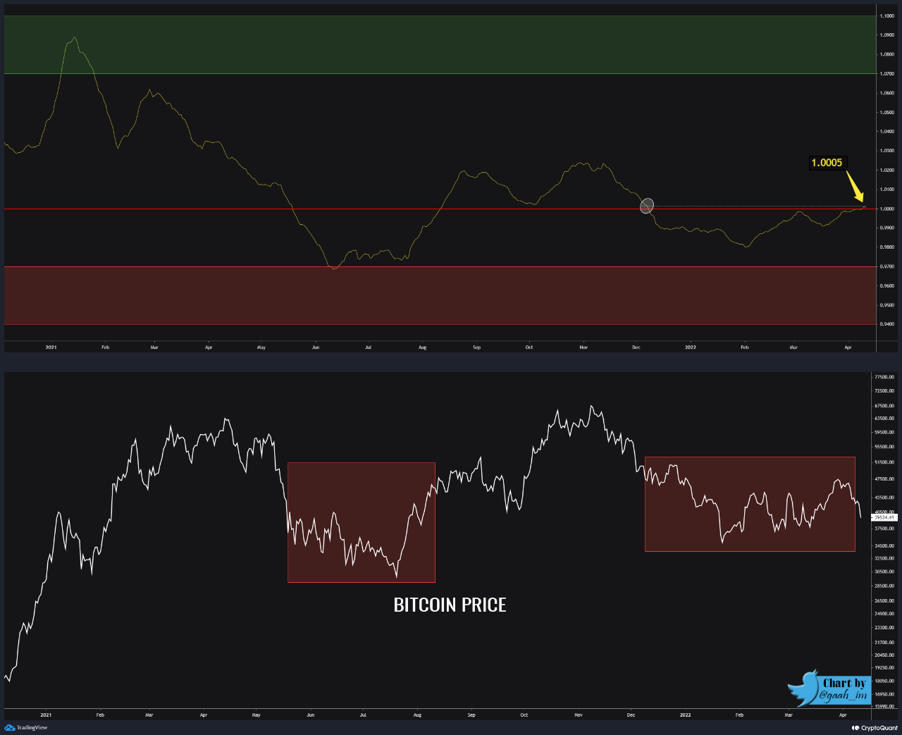 Tenedor a corto plazo de Bitcoin SOPR