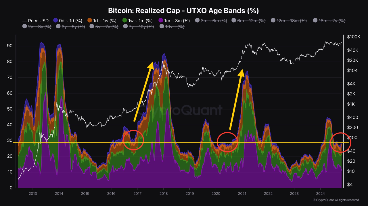 Bitcoin UTXO metric.