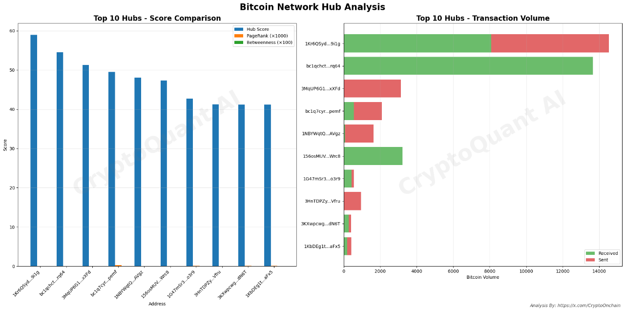 Bitcoin Network Analysis (Aug 9 – Sep 9, 2025): Key Wallet Hubs and ...