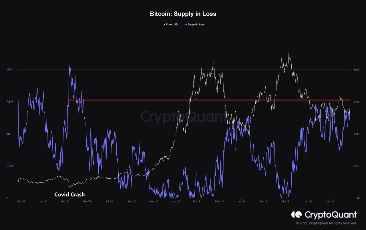 Bitcoin Supply In Loss