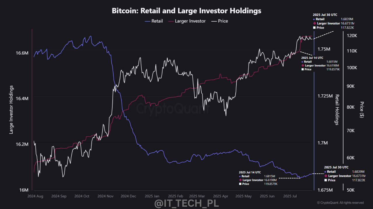 Bitcoin Metric of the Day | Retail vs Whales | CryptoQuant