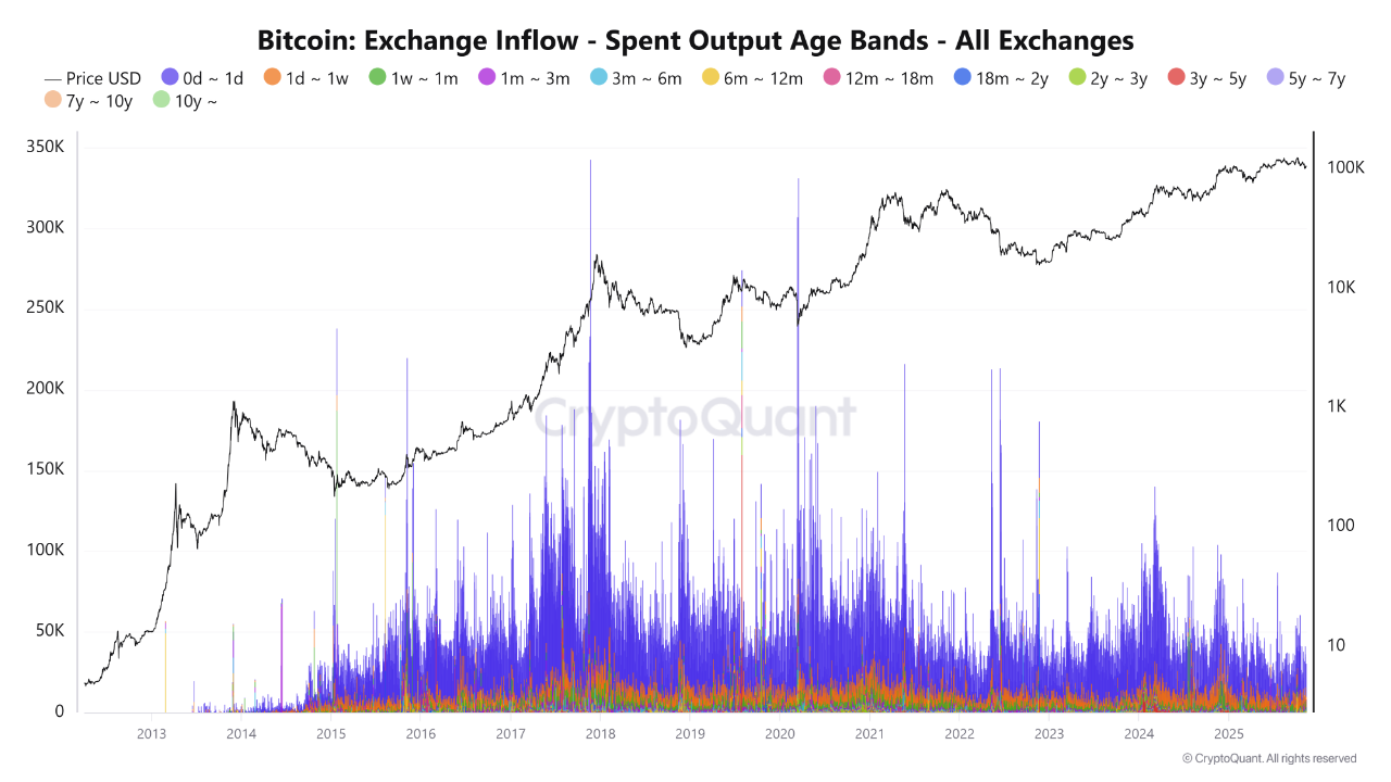 Short-Term Holders Drive 71% of Bitcoin Distribution to Binance |  CryptoQuant