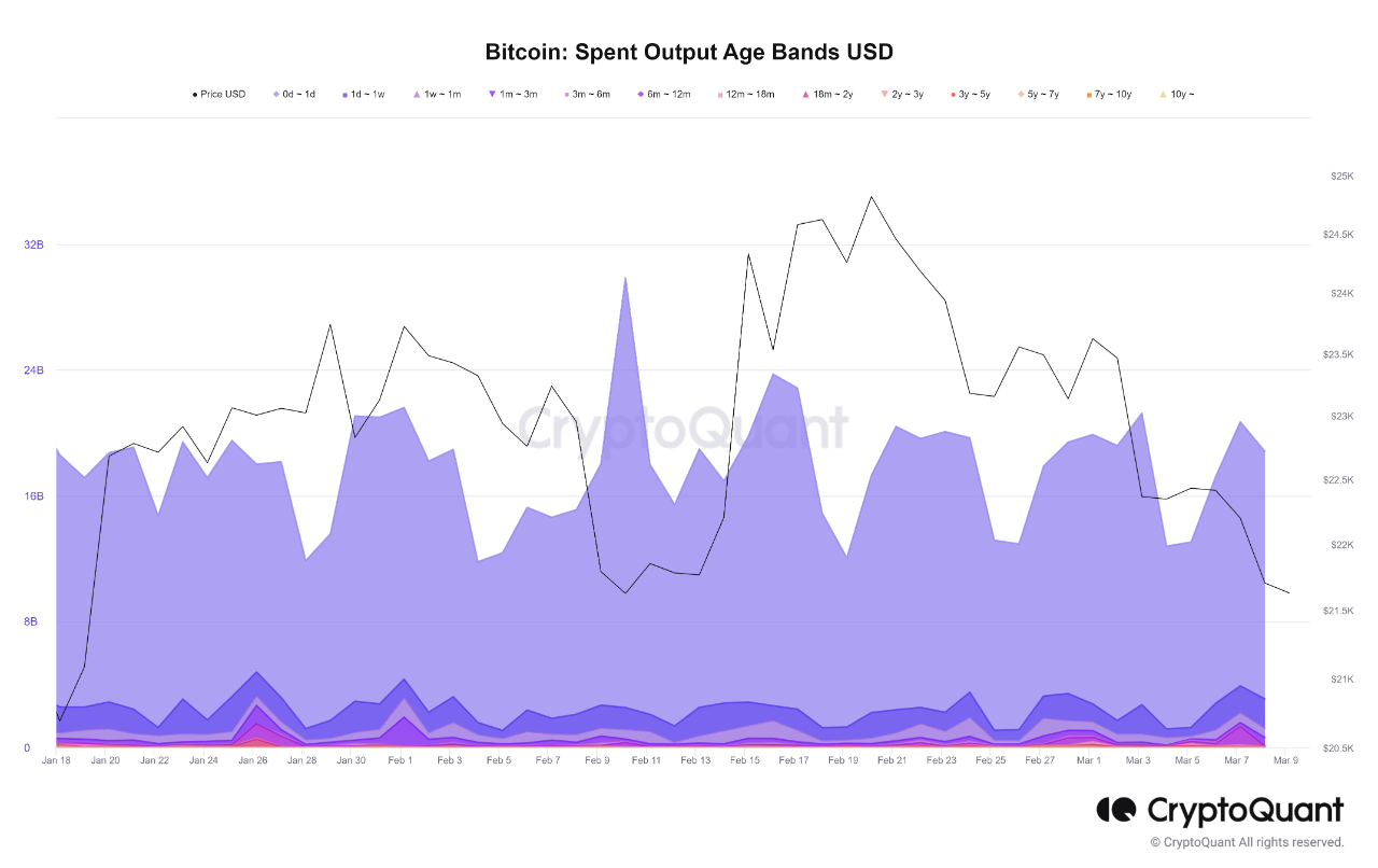 bitcoin spent output age bands