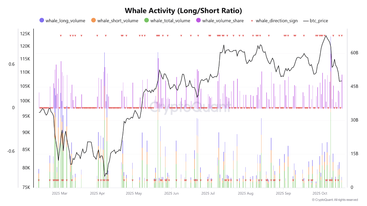 Whales Drive Bullish BTC Sentiment as Retail Sells, Binance Data Reveals |  CryptoQuant
