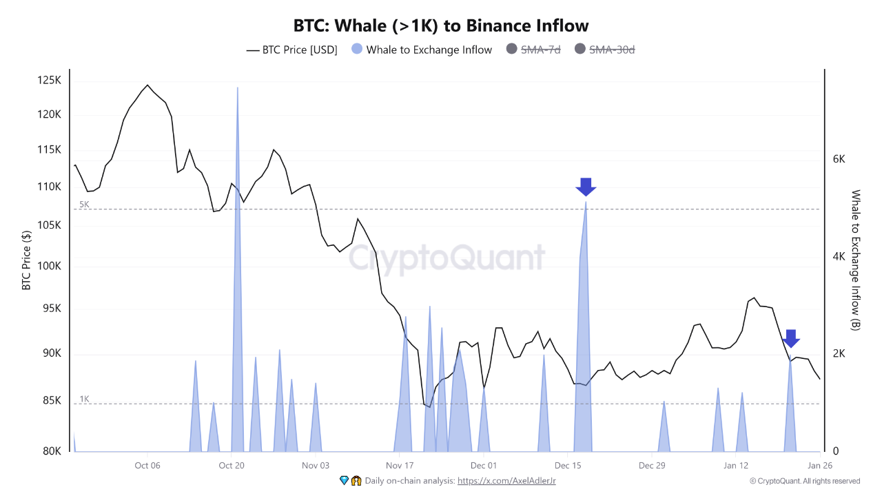 Binance Whale Deposits + Solana Fee Spike — BTC Drops Below $88K |  CryptoQuant