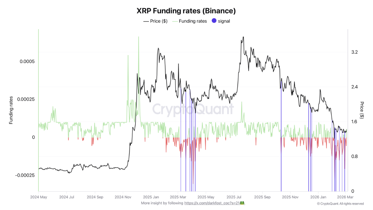 XRP Funding Rates (Binance) | Source: CryptoQuant