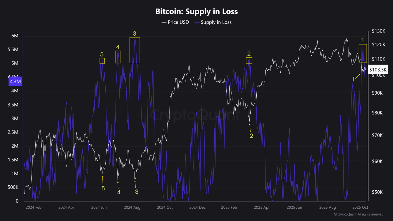 Quick Insight - Bitcoin in Loss ↓ | CryptoQuant